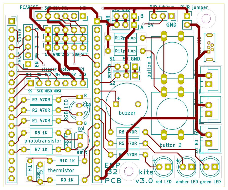ESP32 Kits PCB03 Front01 900w