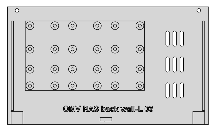Large Enclosure Back Wall Detail