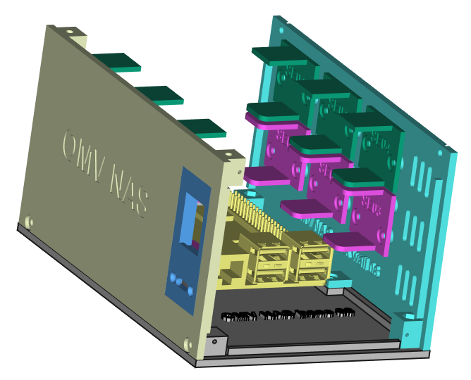 OMVNAS Base+fwall+con Pane Bwall+drive Rails