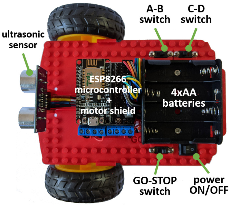 2WD Robot Annotated 800w