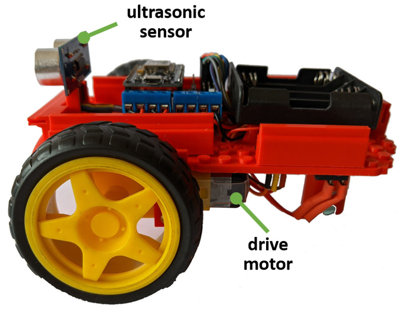 2WD Robot Annotated2 800w