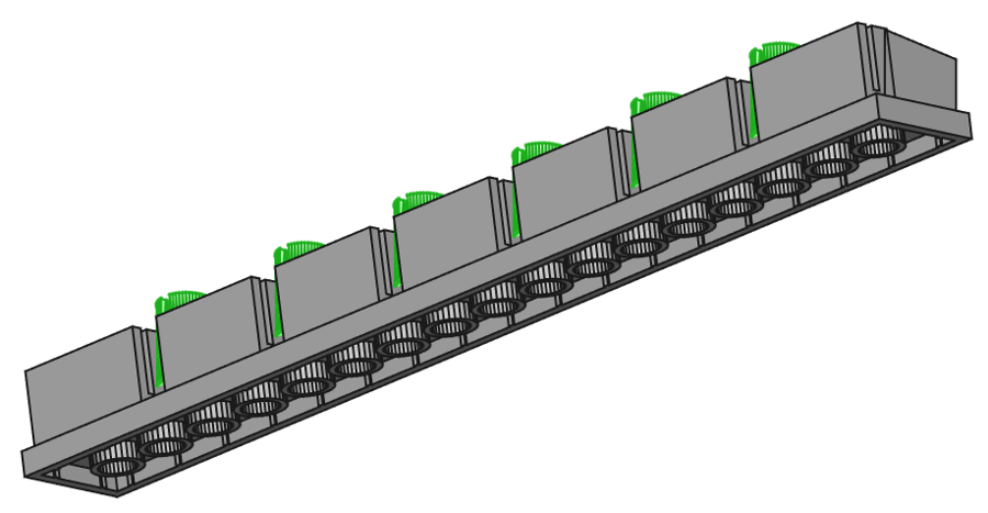 Stand Up X6 Strip LEGO 2x18 Tile 03