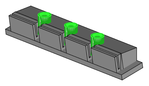 Stand Up X3 Strip LEGO 2x11 Tile 04