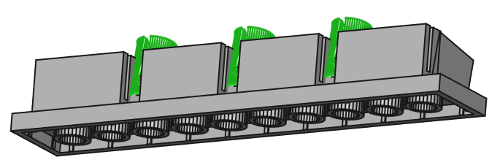 Stand Up X3 Strip LEGO 2x11 Tile 03