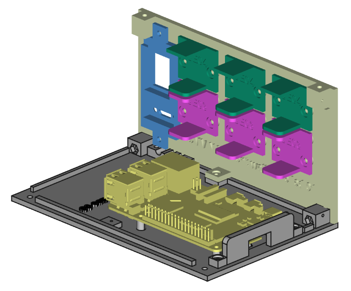 OMVNAS Base+fwall+con Panel+drive Rails